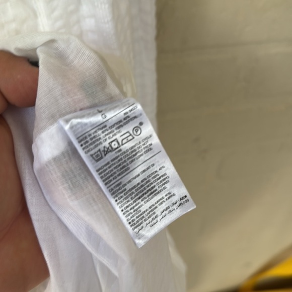 Old Navy White Sleeveless Sundress with Square Neck smocked Large NEW - Picture 5 of 6